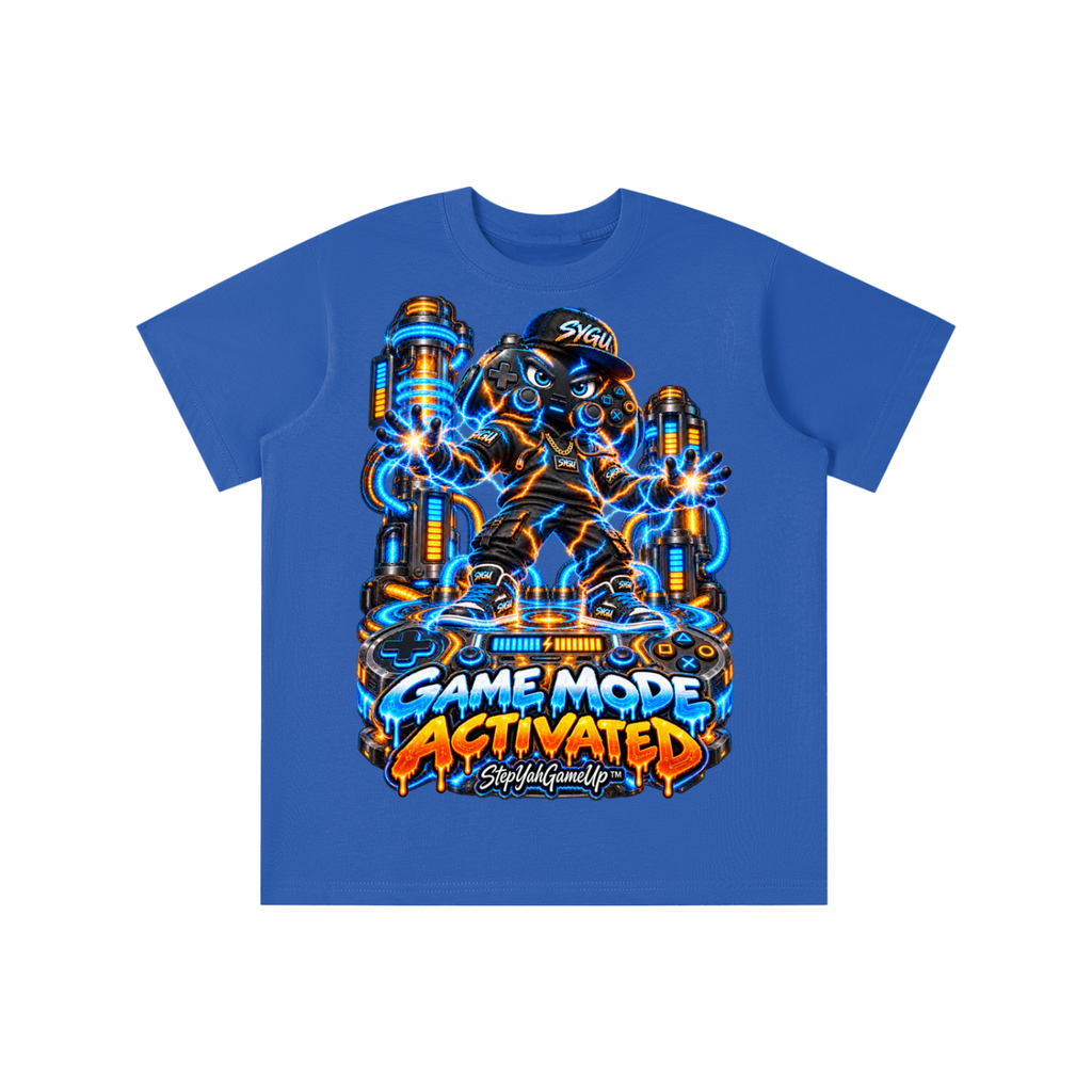 StepYahGameUp™ Game Mode Activated Graphic T-Shirt - Youth Unisex Tee