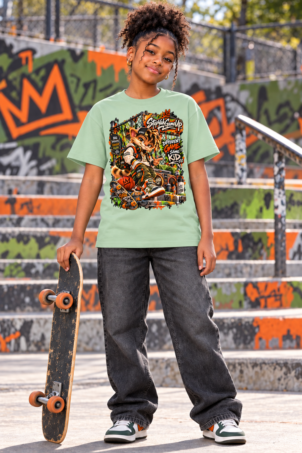 StepYahGameUp™ Different Game Same Kid Graphic T-Shirt - Youth Unisex Tee