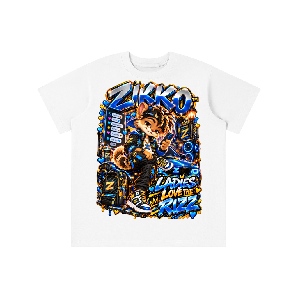 Own Your Vibe™ Zikko™ Ladies Love the Rizz Graphic T-Shirt - Youth Unisex Tee