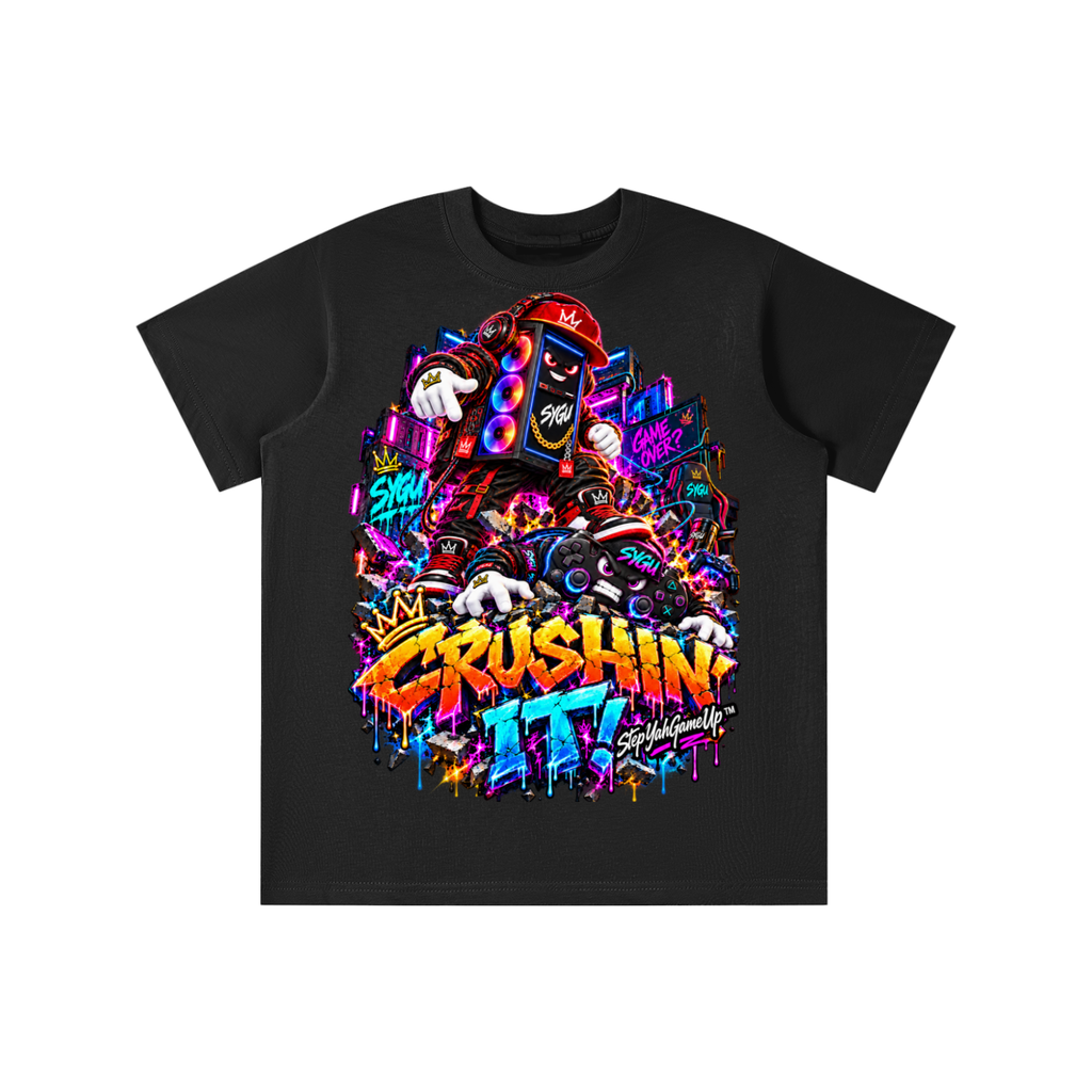 StepYahGameUp™ Crushin’ It! Graphic T-Shirt - Youth Unisex Tee