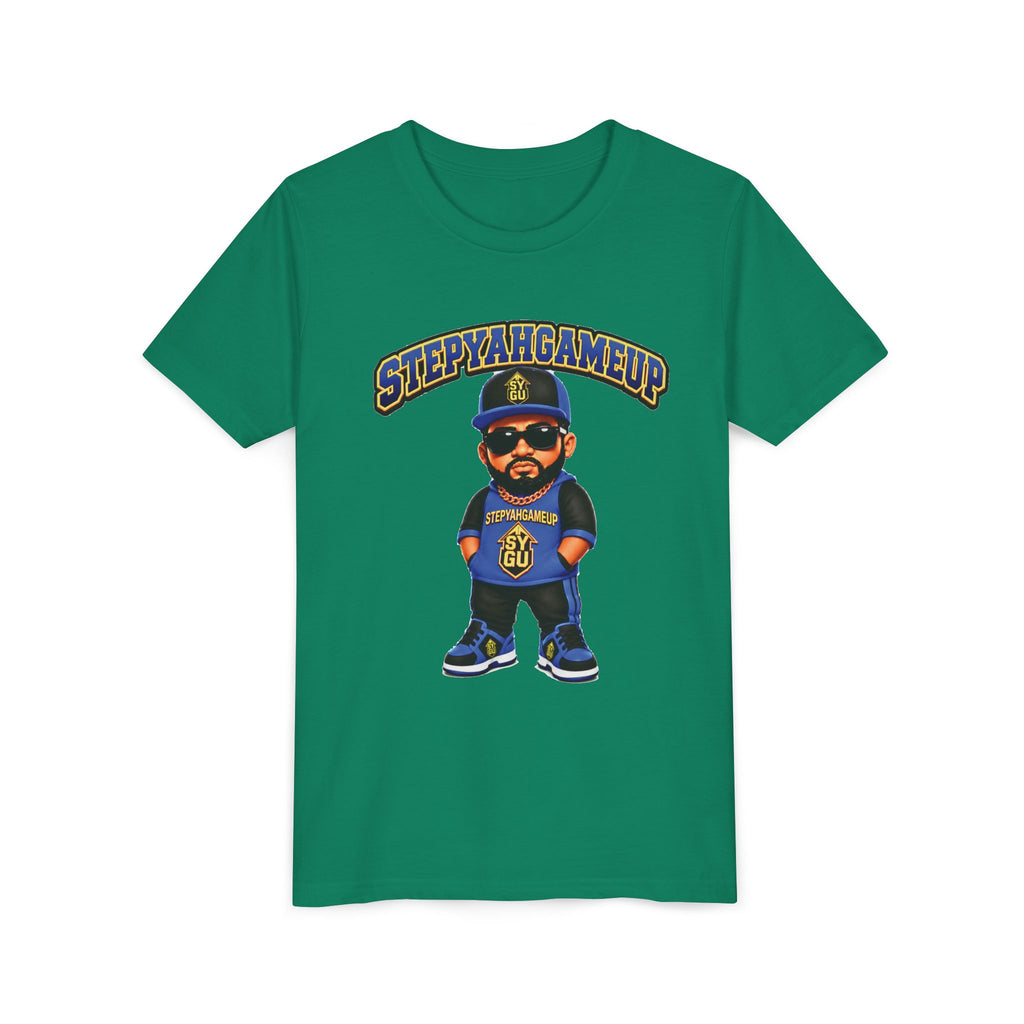 StepYahGameUp — Stumble Step | Hands In Pockets | Unisex Youth Tee