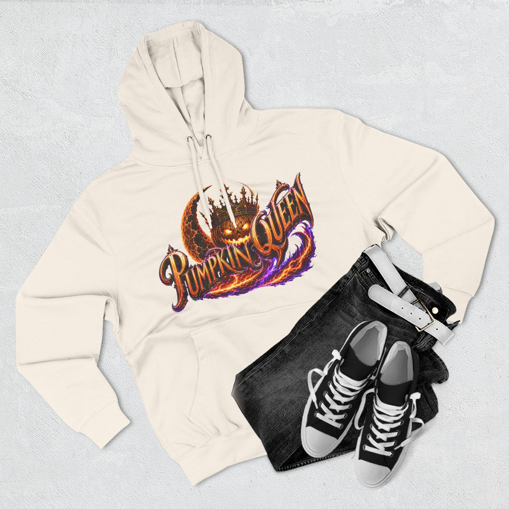 Crowned by Midnight — Pumpkin Queen Halloween Hoodie | Adult Unisex