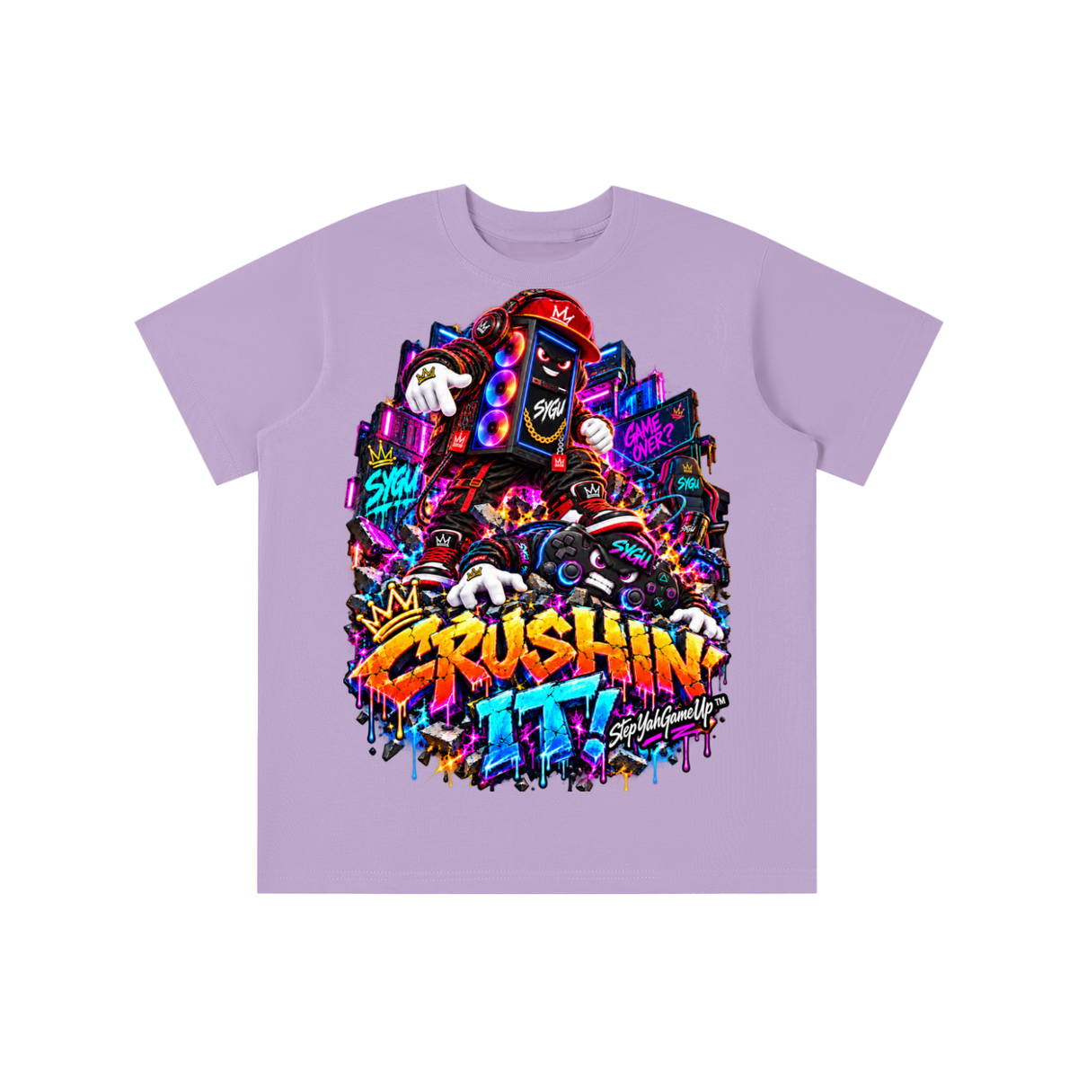 StepYahGameUp™ Crushin’ It! Graphic T-Shirt - Youth Unisex Tee