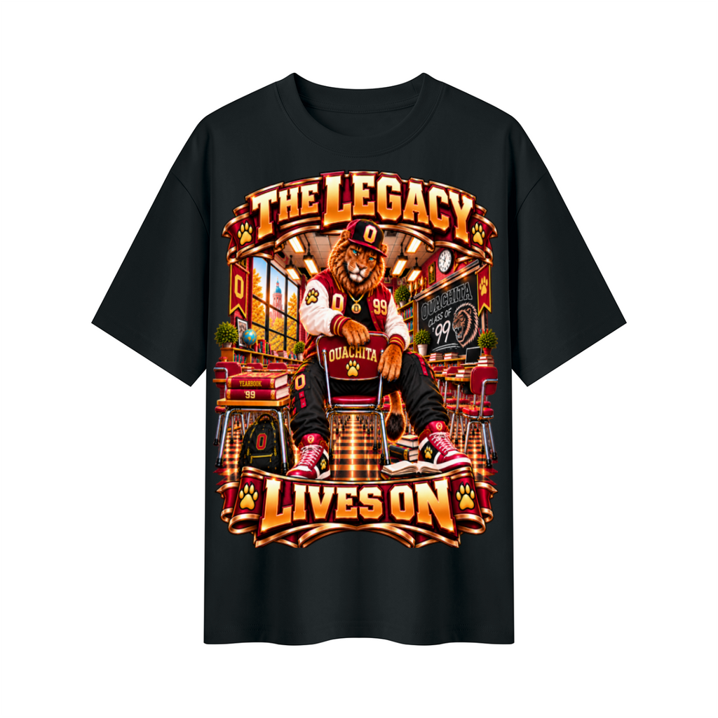 Alumni & Legacy Collection™ Ouachita Lions The Legacy Lives On Oversized Graphic T-Shirt - Unisex