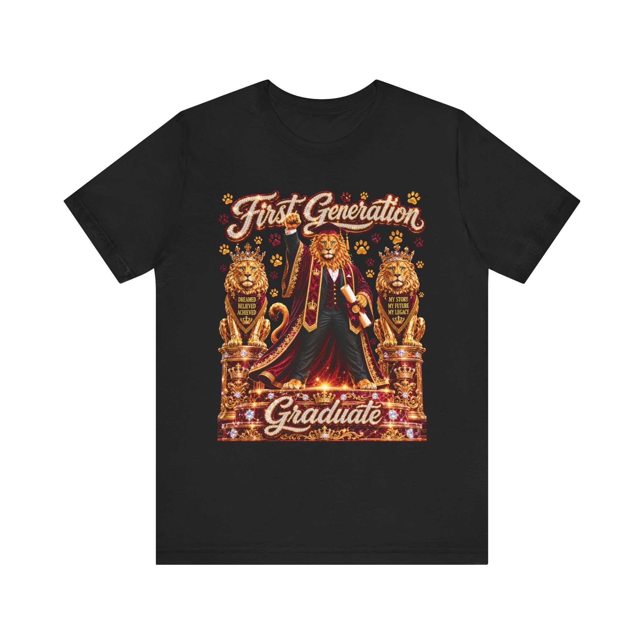 The King Miko Unisex Tee — First Generation Graduate