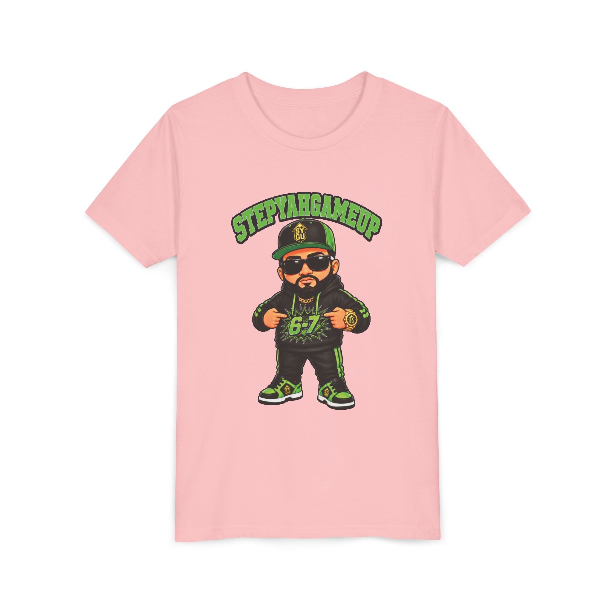 StepYahGameUp — Stumble Step 6-7 | Green Edition | Unisex Youth Tee