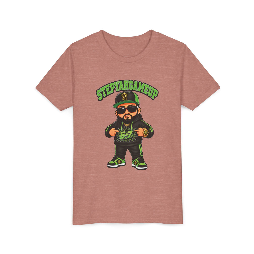 StepYahGameUp — Stumble Step 6-7 | Green Edition | Unisex Youth Tee