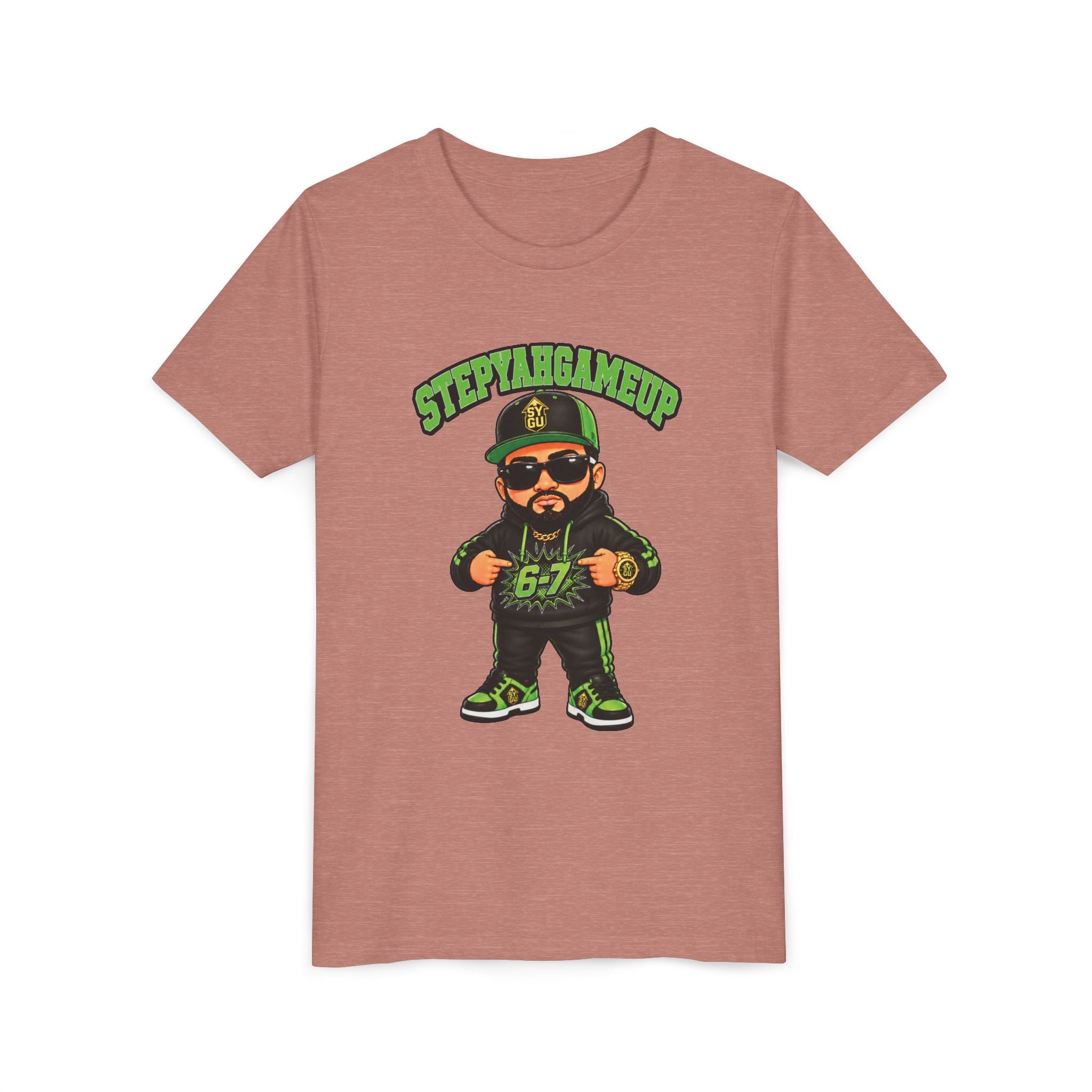 StepYahGameUp — Stumble Step 6-7 | Green Edition | Unisex Youth Tee