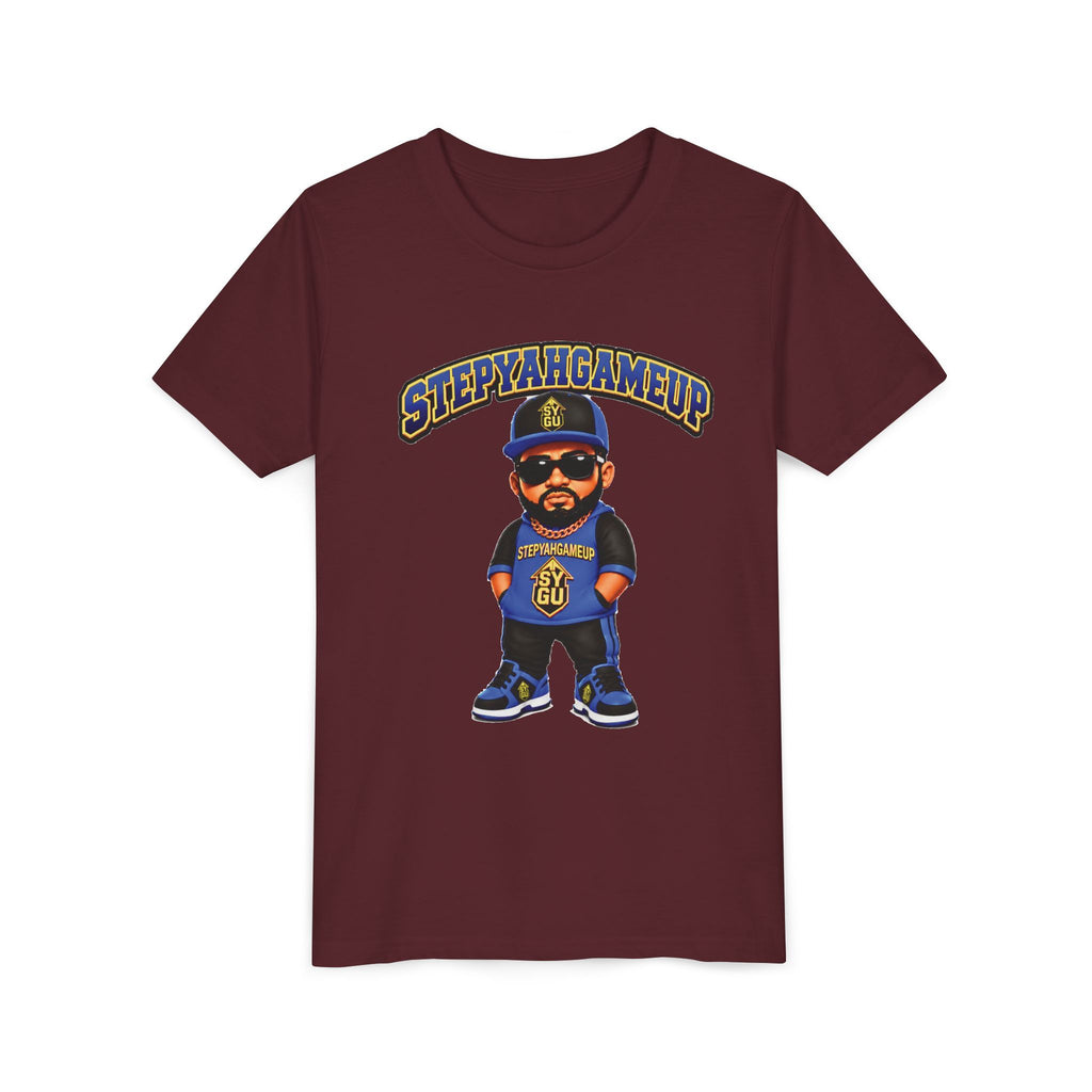 StepYahGameUp — Stumble Step | Hands In Pockets | Unisex Youth Tee