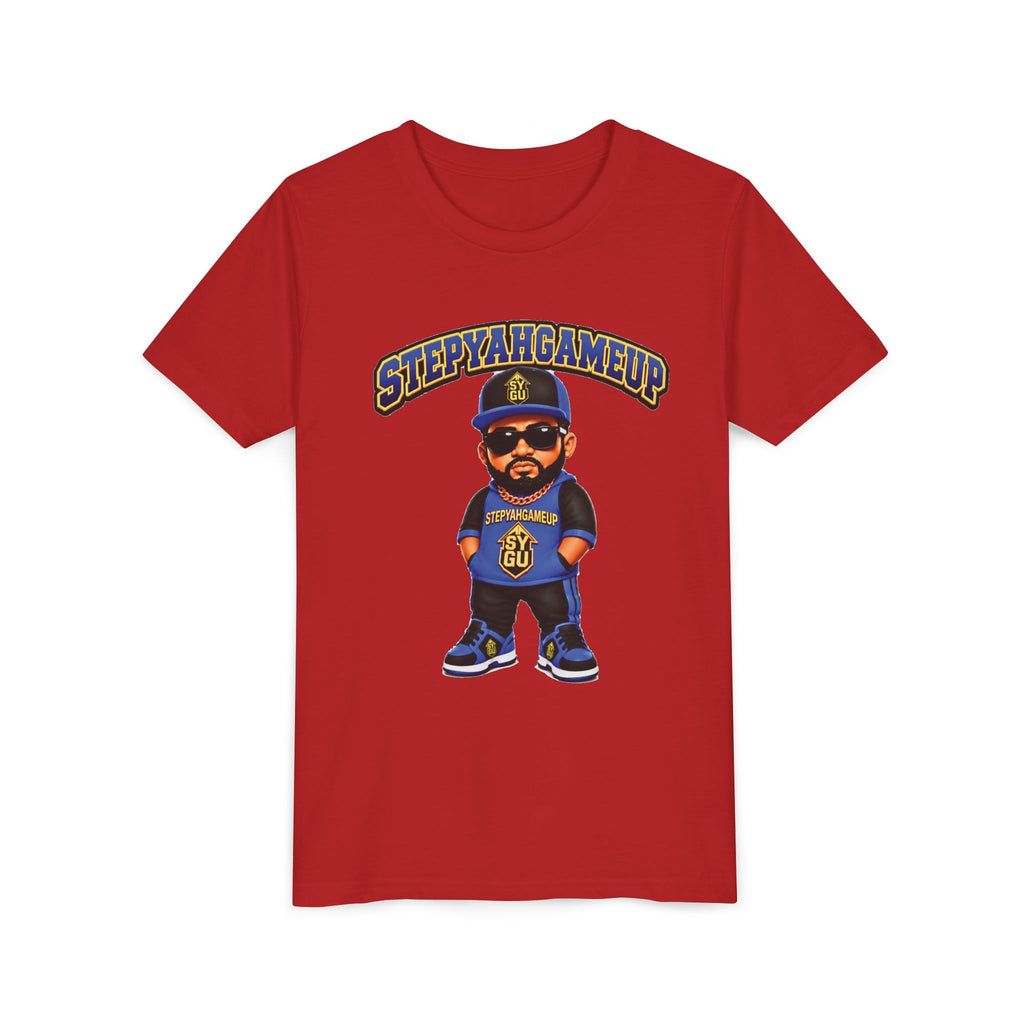 StepYahGameUp — Stumble Step | Hands In Pockets | Unisex Youth Tee