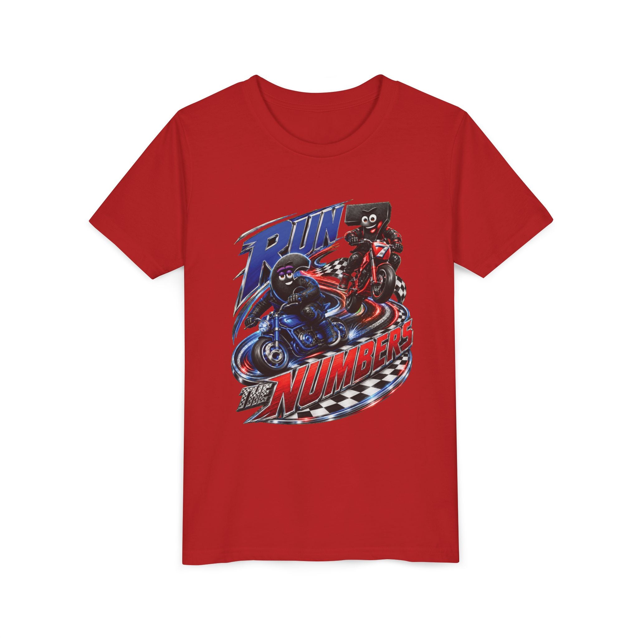Title: 6-7: Run the Numbers | Youth Unisex Tee