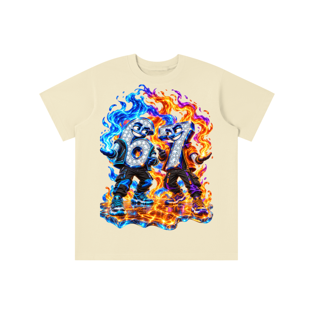 6-7 Street Mode™ Fire & Ice Graphic T-Shirt - Youth Unisex Tee