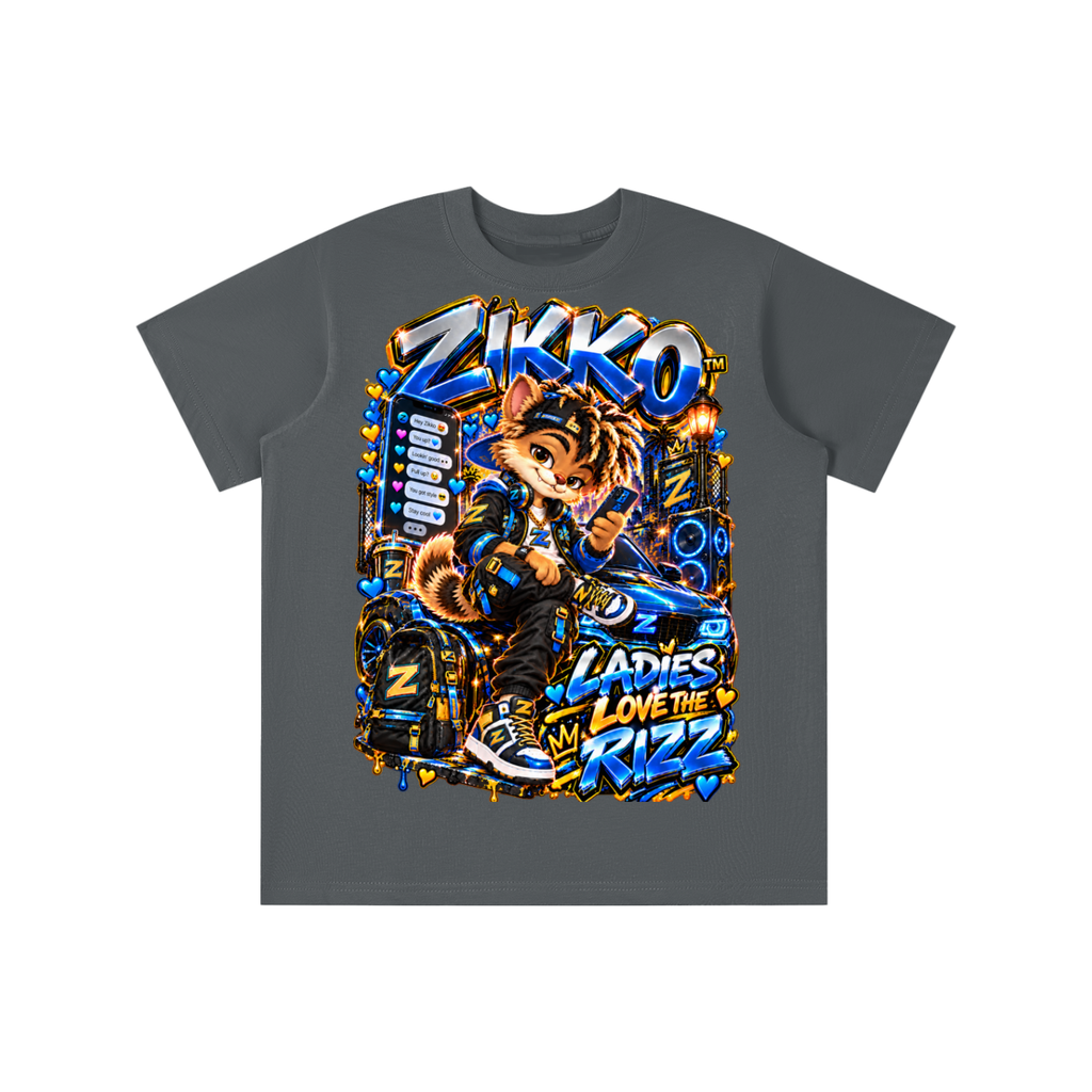 Own Your Vibe™ Zikko™ Ladies Love the Rizz Graphic T-Shirt - Youth Unisex Tee
