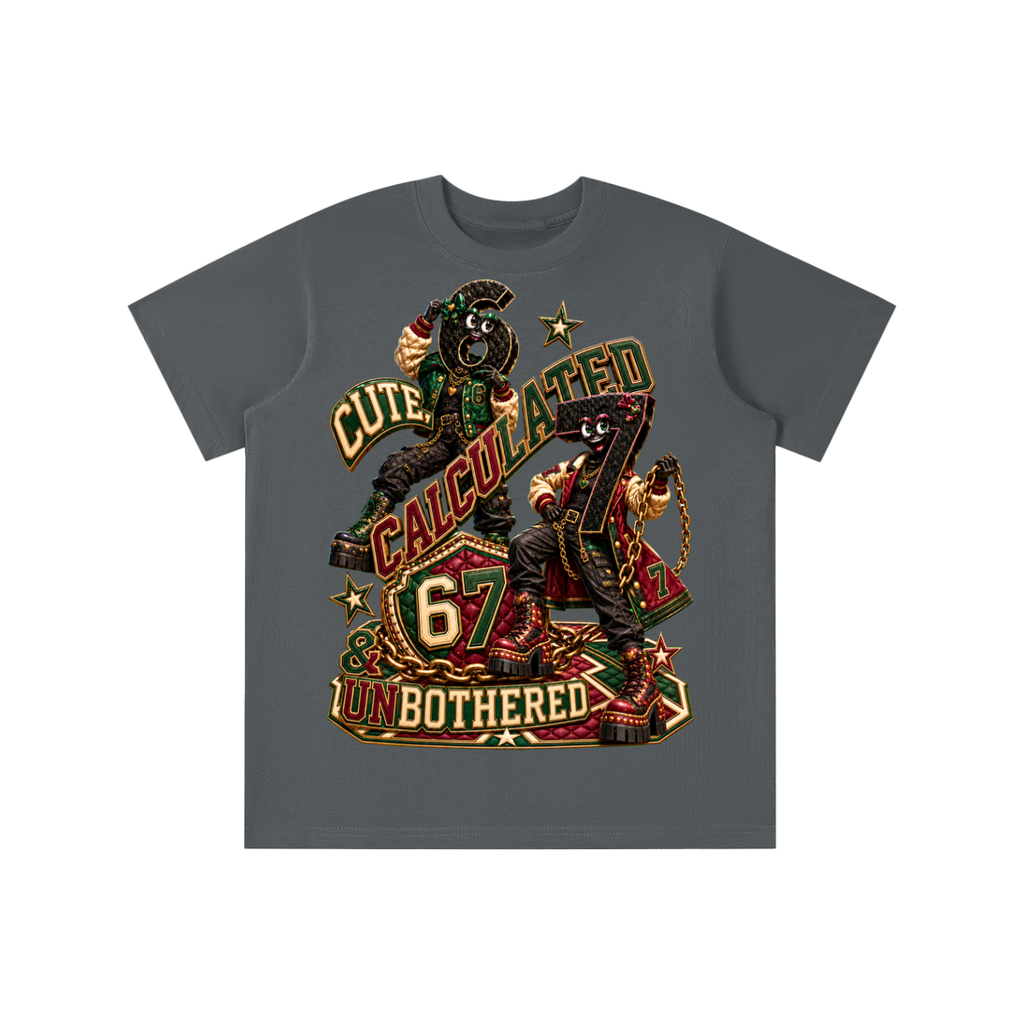 6-7 Street Mode™ Cute, Calculated & Unbothered Graphic T-Shirt - Youth Unisex Tee
