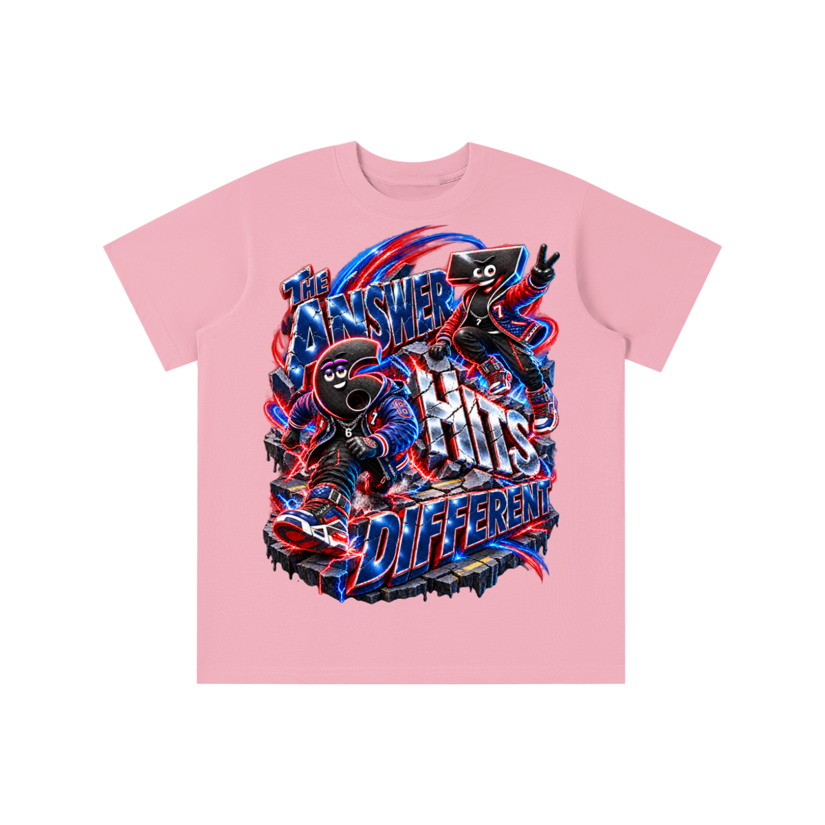 6-7 Street Mode™ Numbers Hit Different Graphic T-Shirt - Youth Unisex Tee