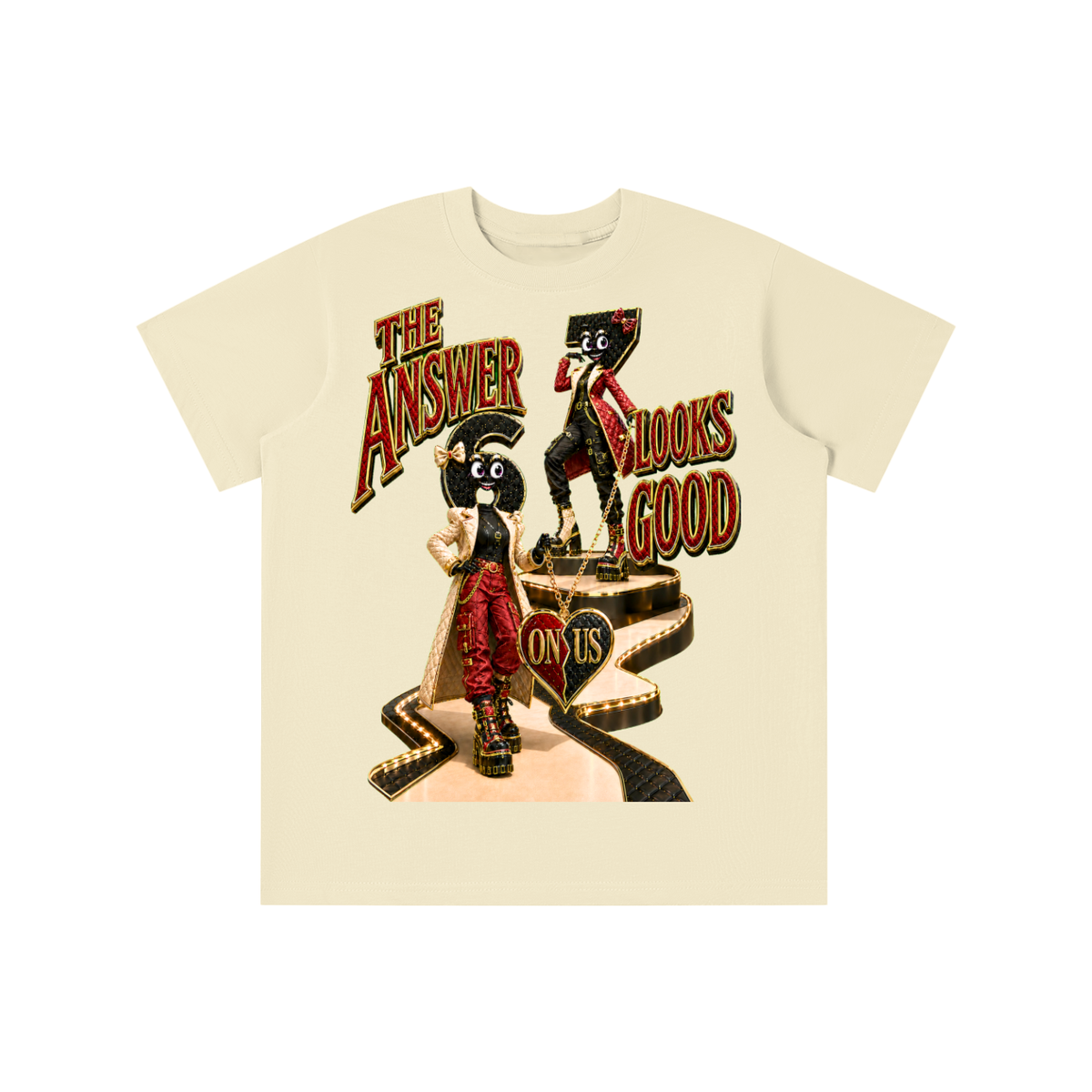 6-7 Street Mode™ The Answer Looks Good on Us Graphic T-Shirt - Youth Unisex Tee
