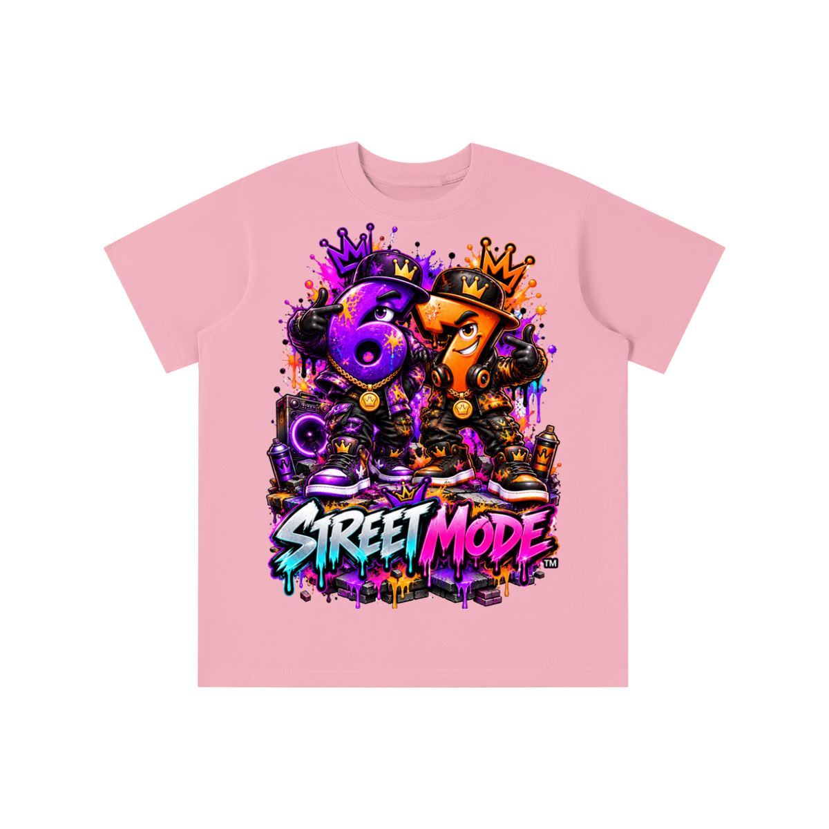 6-7 Street Mode™ Graffiti Graphic T-Shirt - Street Mode Male - Youth Unisex Tee