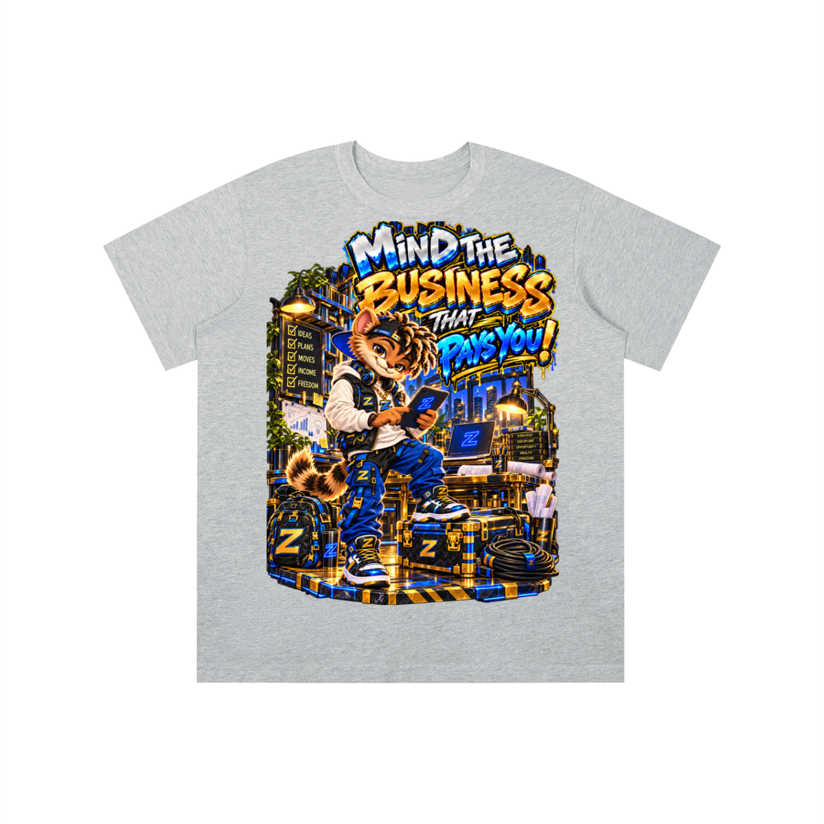 Own Your Vibe™ Zikko™ Mind the Business That Pays You! Graphic T-Shirt - Youth Unisex Tee