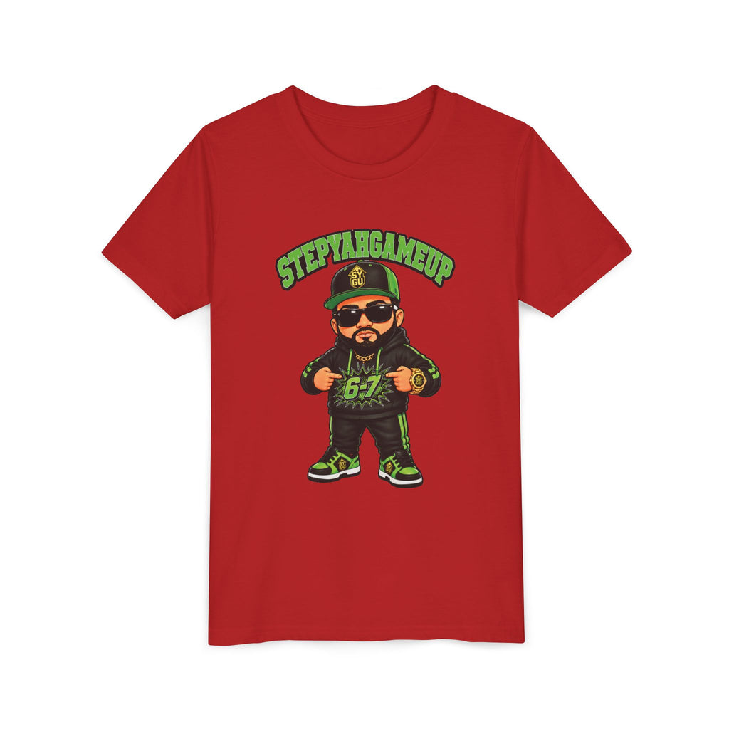 StepYahGameUp — Stumble Step 6-7 | Green Edition | Unisex Youth Tee