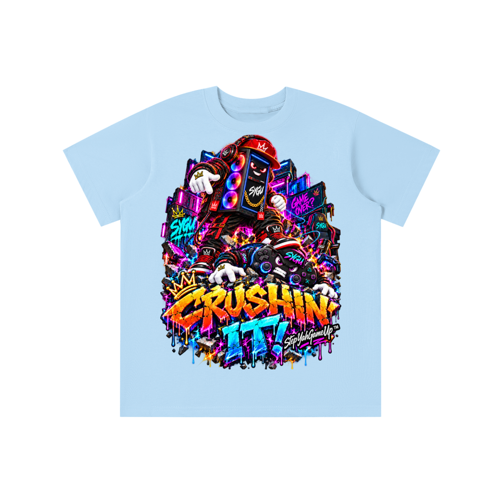 StepYahGameUp™ Crushin’ It! Graphic T-Shirt - Youth Unisex Tee