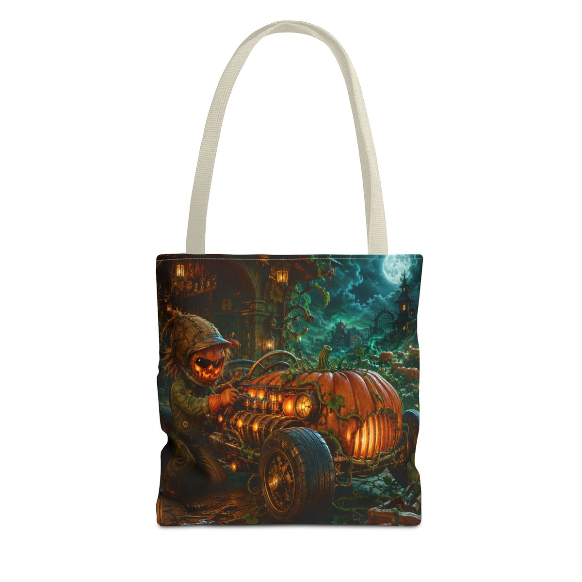 Halloween Tote Bag — Pumpkin Patch Mechanic