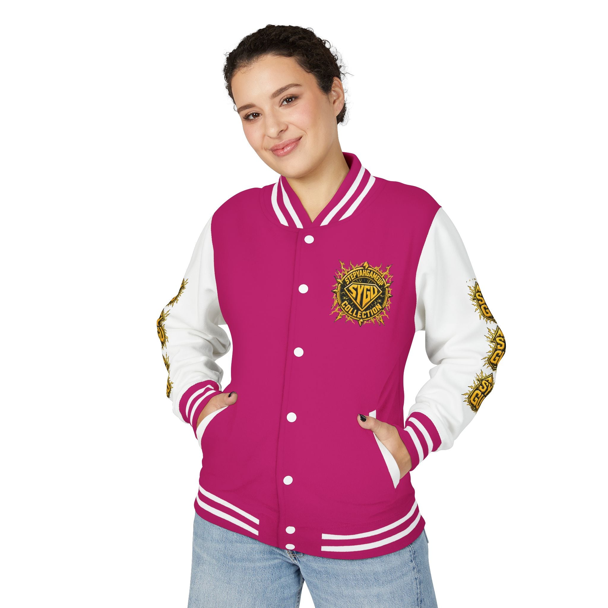StepYahGameUp — Game On!!!! | Unisex Letterman Jacket