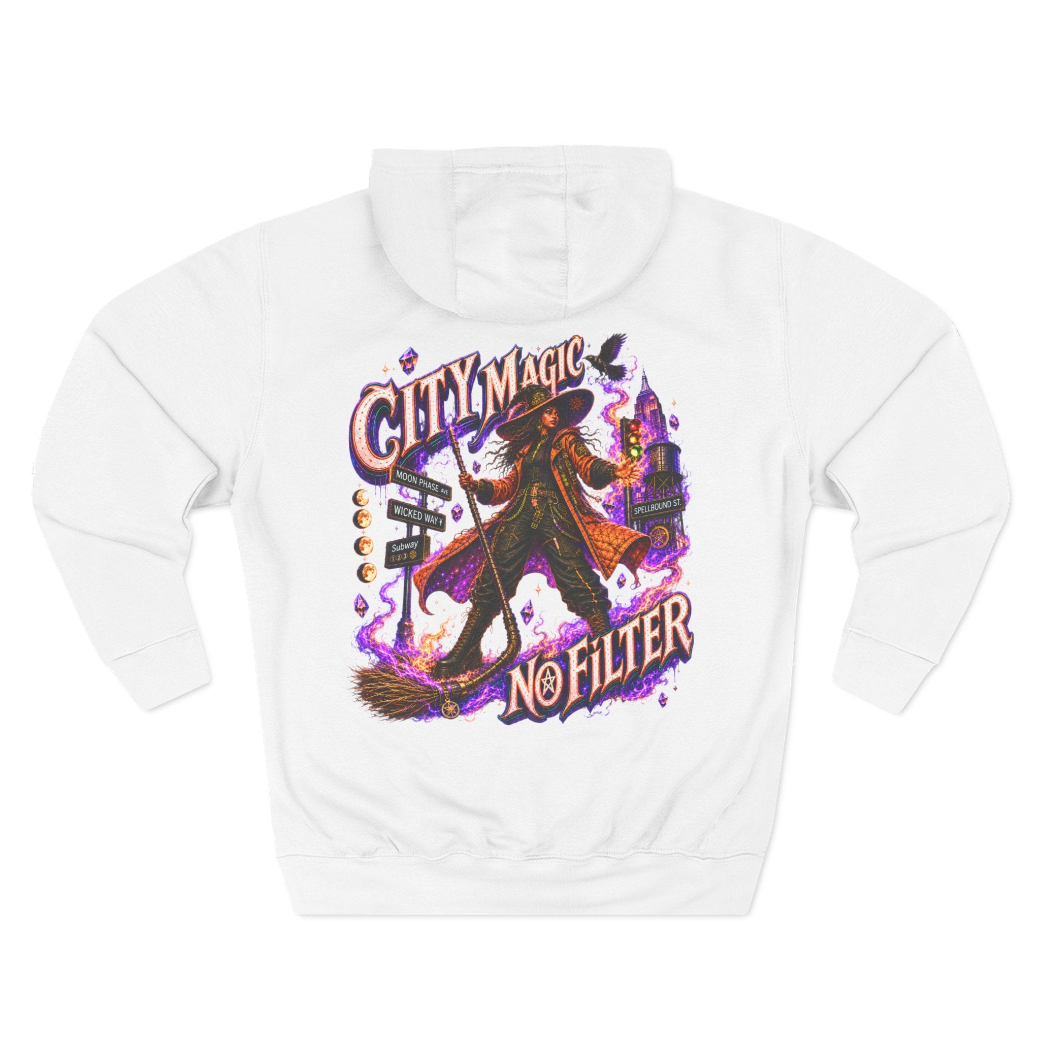 City Magic, No Filter — Urban Witch Halloween Hoodie | Adult Unisex