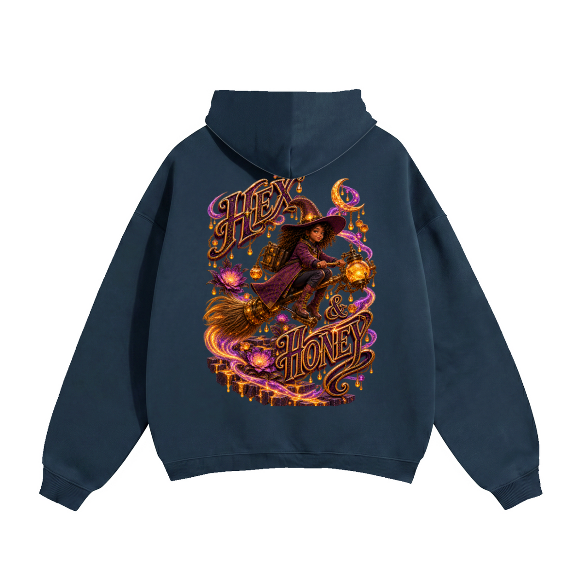 Halloween Hex & Honey Front Back Graphic Hoodie - A Little Hex Appeal - Unisex