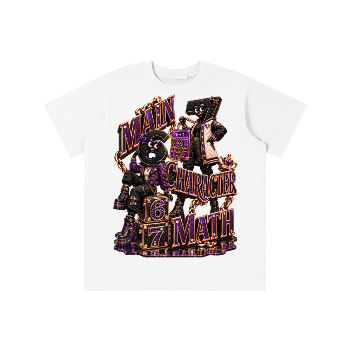 6-7 Street Mode™ Main Character Math Graphic T-Shirt - Youth Unisex Tee
