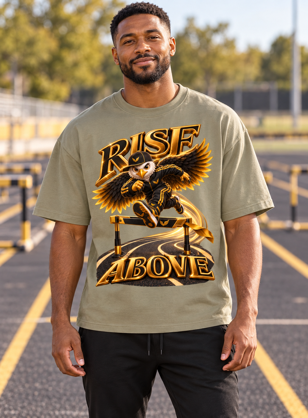 Lil Fantasy Legends™ Rise Above Oversized Graphic T-Shirt - Unisex
