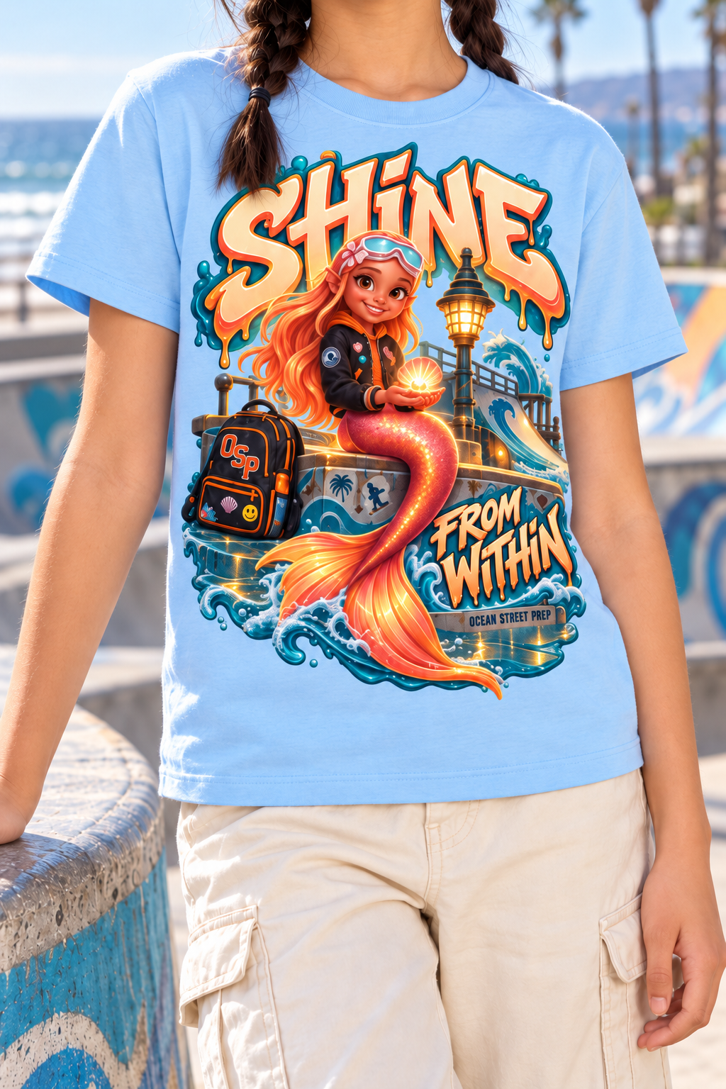 Ocean Street Prep™ Lil Pearl Shine From Within Graphic T-Shirt - Youth Unisex Tee