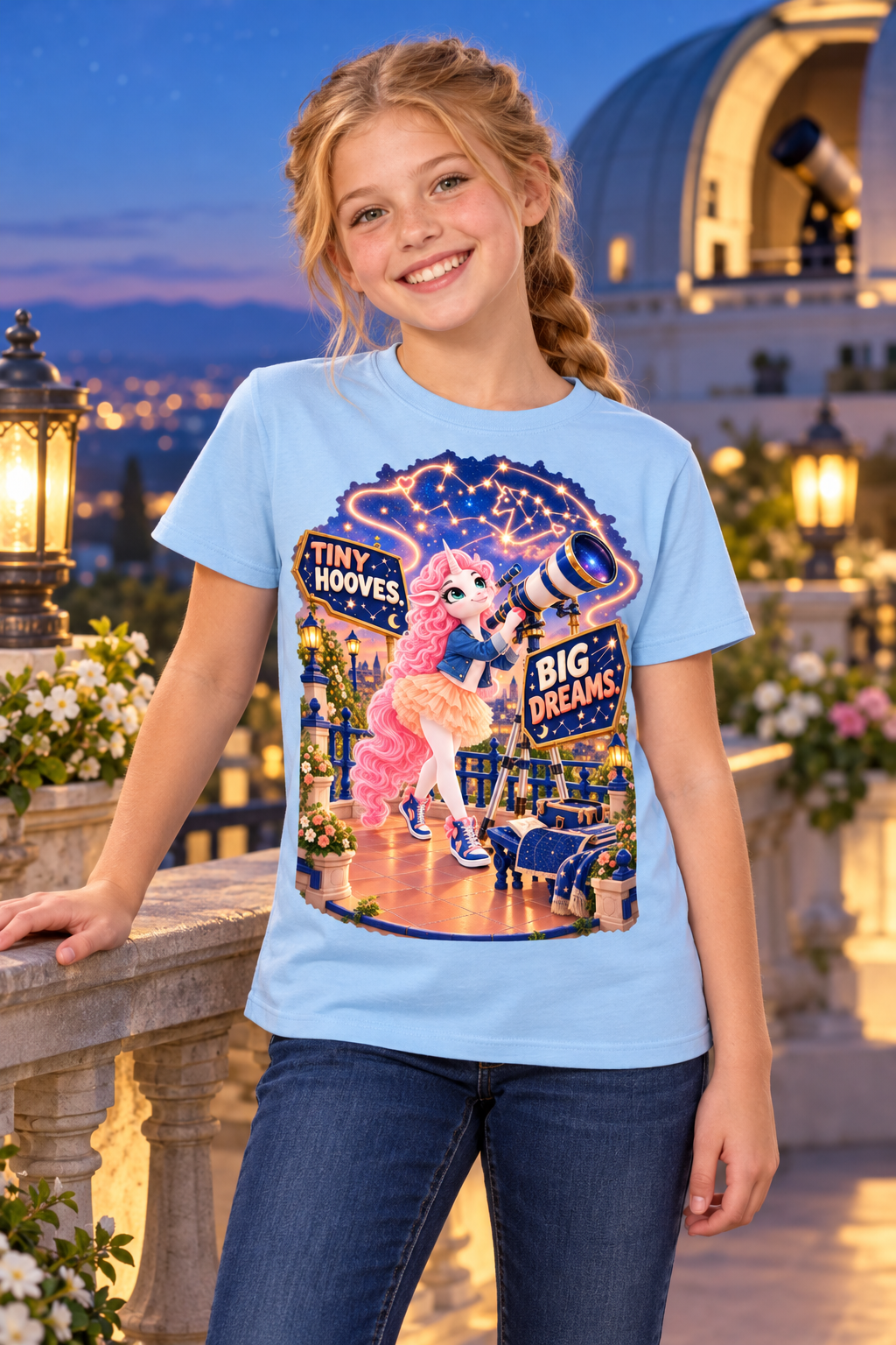 Umyrica Magical Collection™ Tiny Hooves Big Dreams Graphic T-Shirt - Youth Unisex Tee