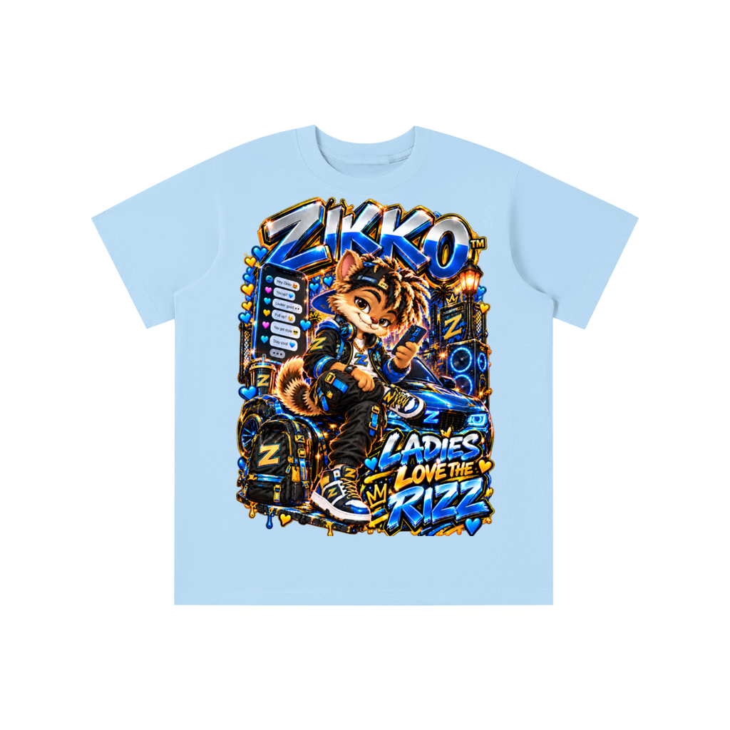 Own Your Vibe™ Zikko™ Ladies Love the Rizz Graphic T-Shirt - Youth Unisex Tee