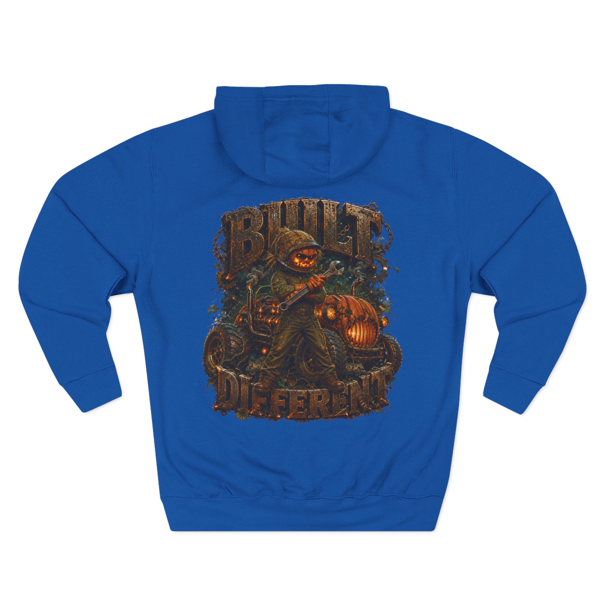 Built Different — Pumpkin Patch Mechanic Halloween Hoodie | Adult Unisex