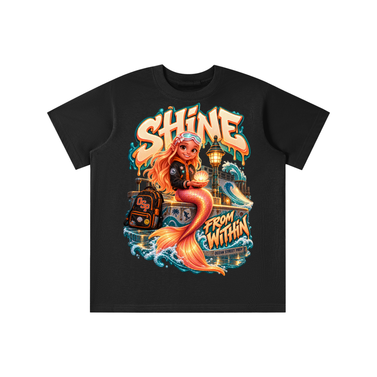 Ocean Street Prep™ Lil Pearl Shine From Within Graphic T-Shirt - Youth Unisex Tee