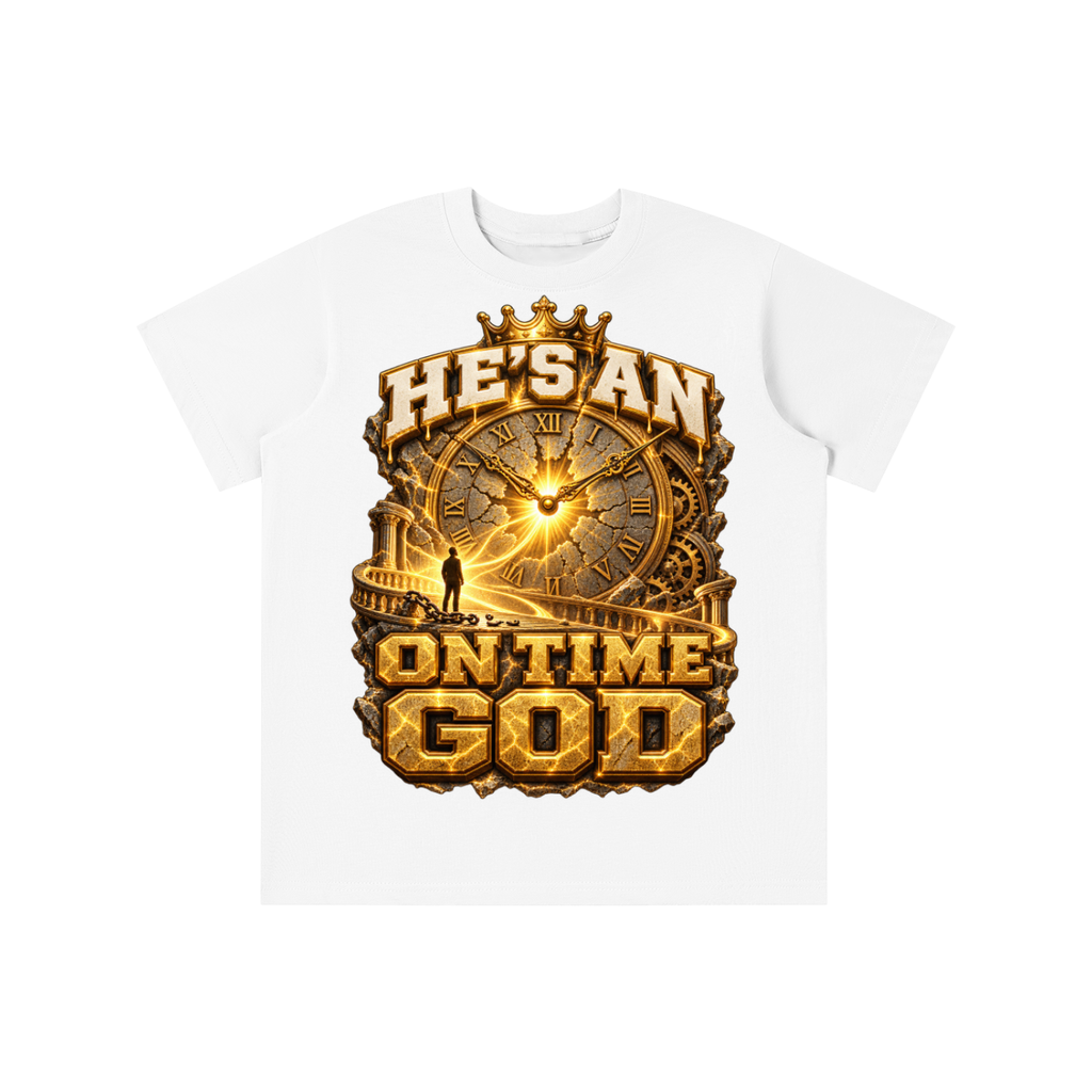 Walk by Faith™ He’s an On Time God Graphic T-Shirt - Youth Unisex Tee
