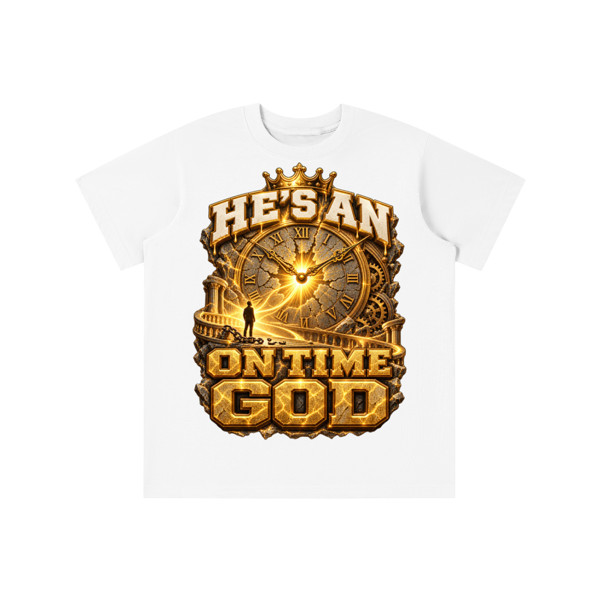 Walk by Faith™ He’s an On Time God Graphic T-Shirt - Youth Unisex Tee