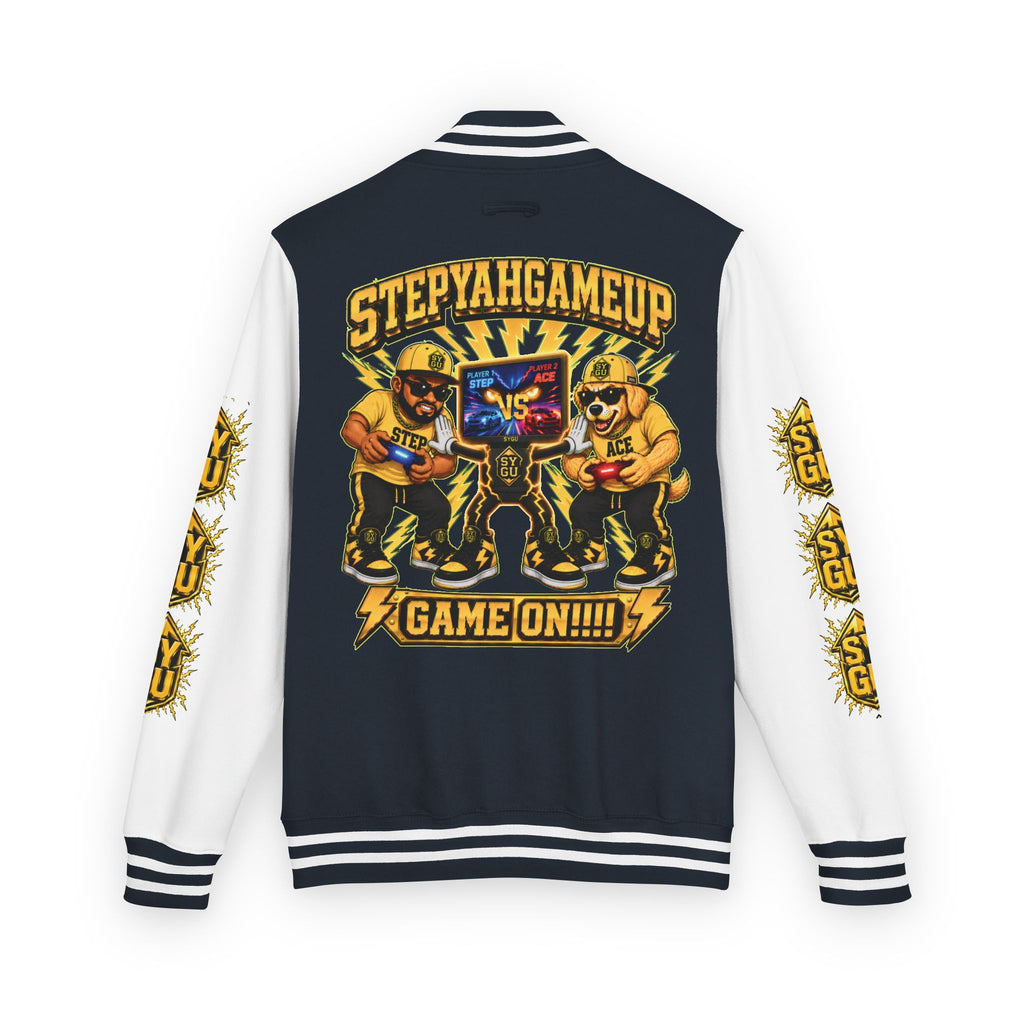 StepYahGameUp — Game On!!!! | Unisex Letterman Jacket
