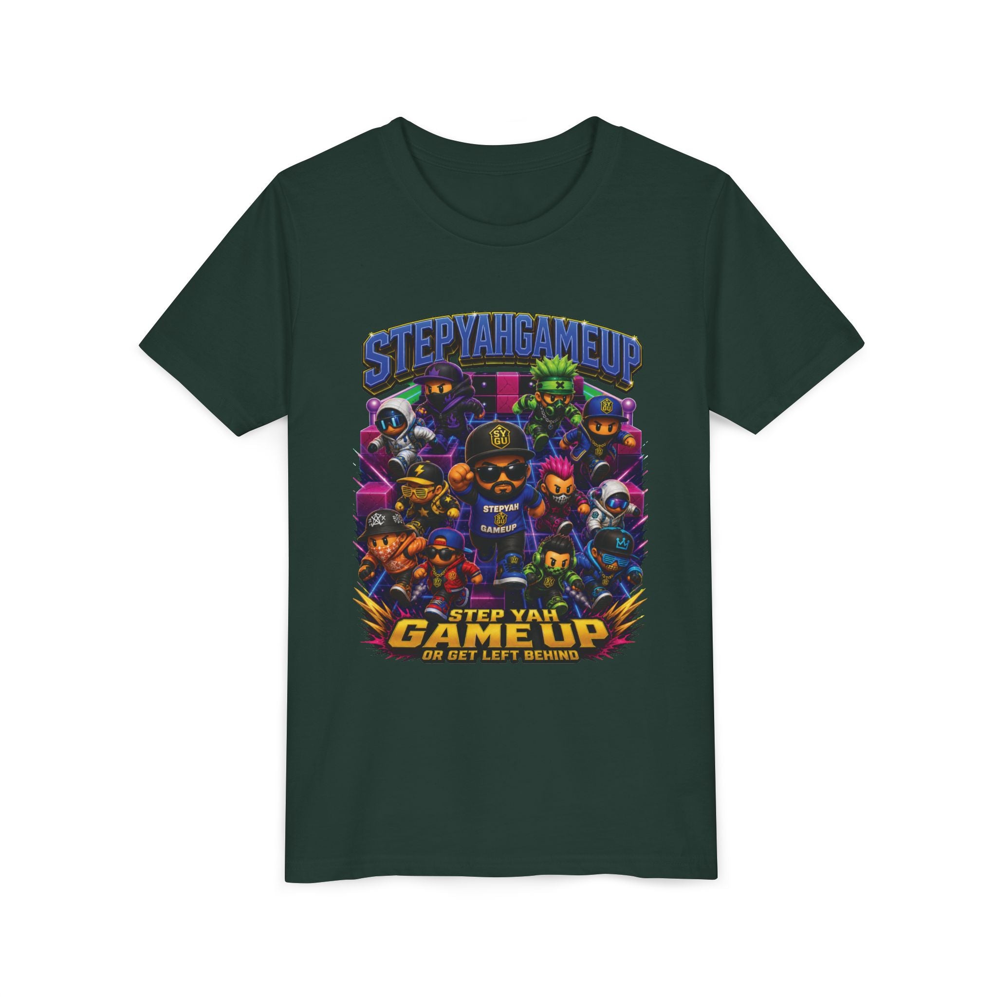 Step Yah Game Up Or Get Left Behind | Unisex Youth Tee