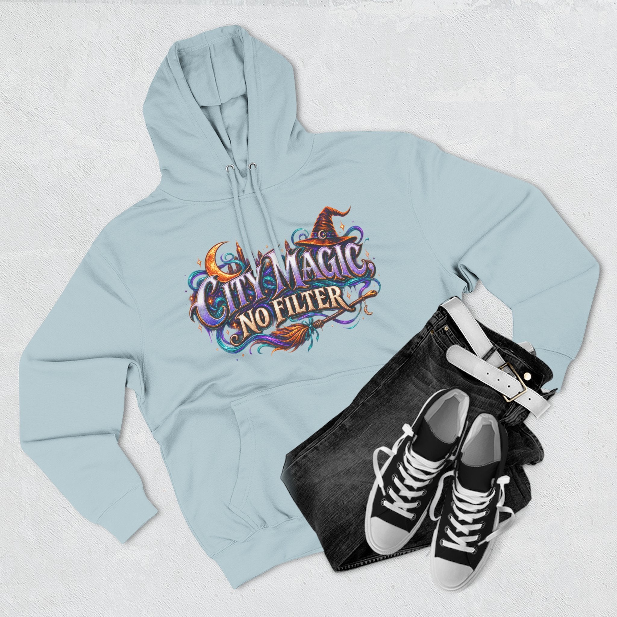 City Magic, No Filter — Urban Witch Halloween Hoodie | Adult Unisex