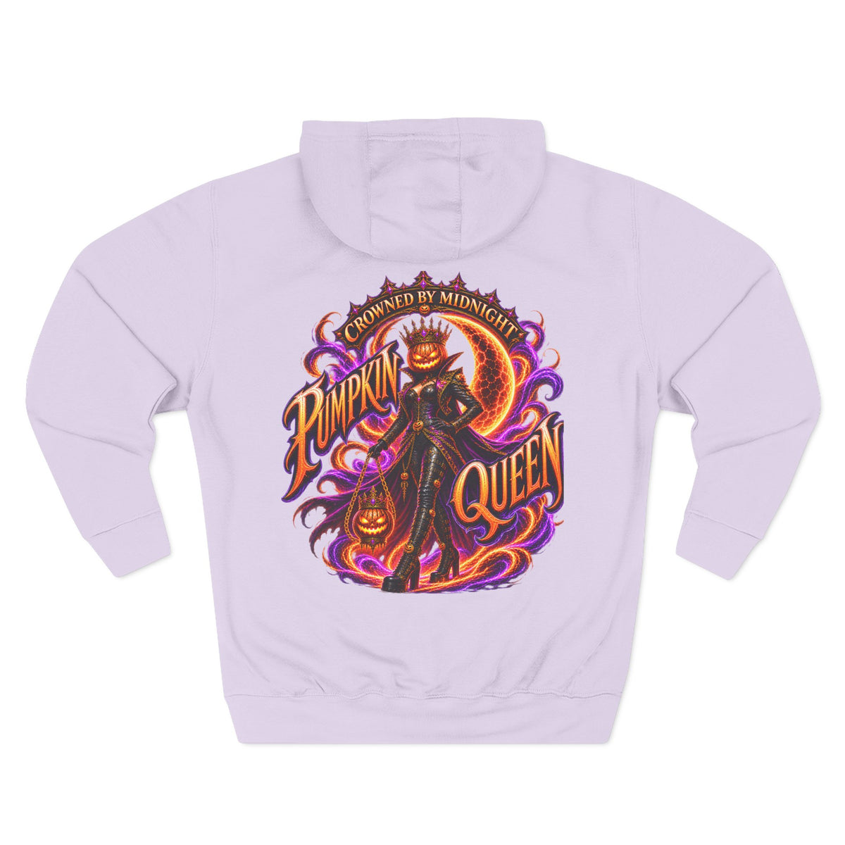 Crowned by Midnight — Pumpkin Queen Halloween Hoodie | Adult Unisex