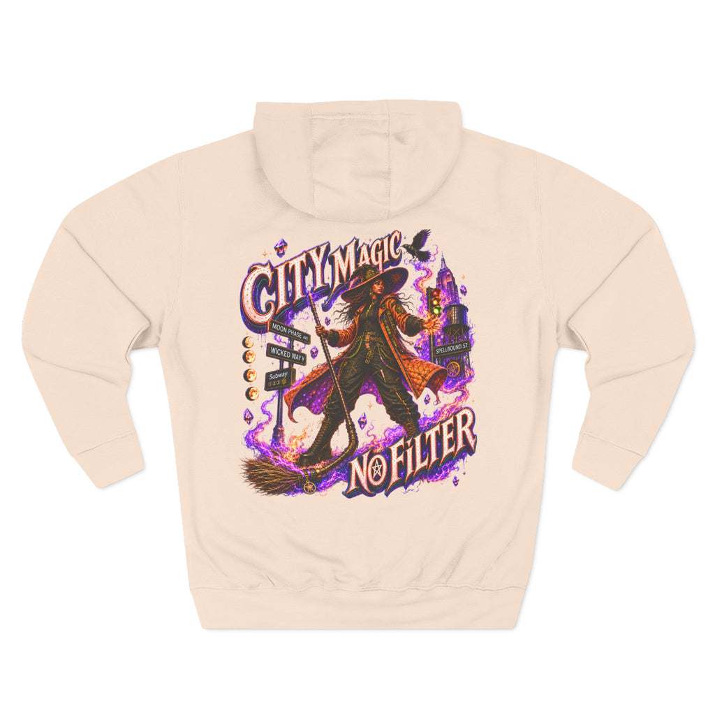 City Magic, No Filter — Urban Witch Halloween Hoodie | Adult Unisex