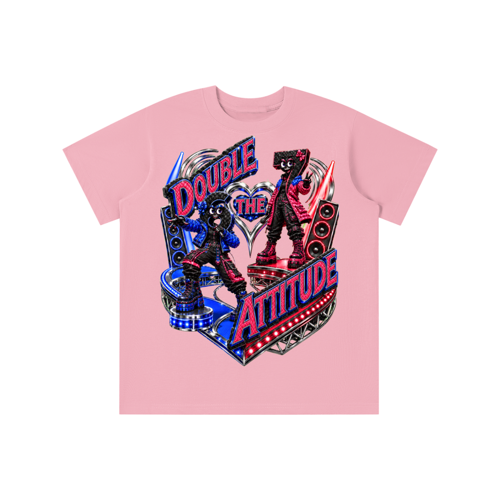 6-7 Street Mode™ Double the Attitude Graphic T-Shirt - Youth Unisex Tee