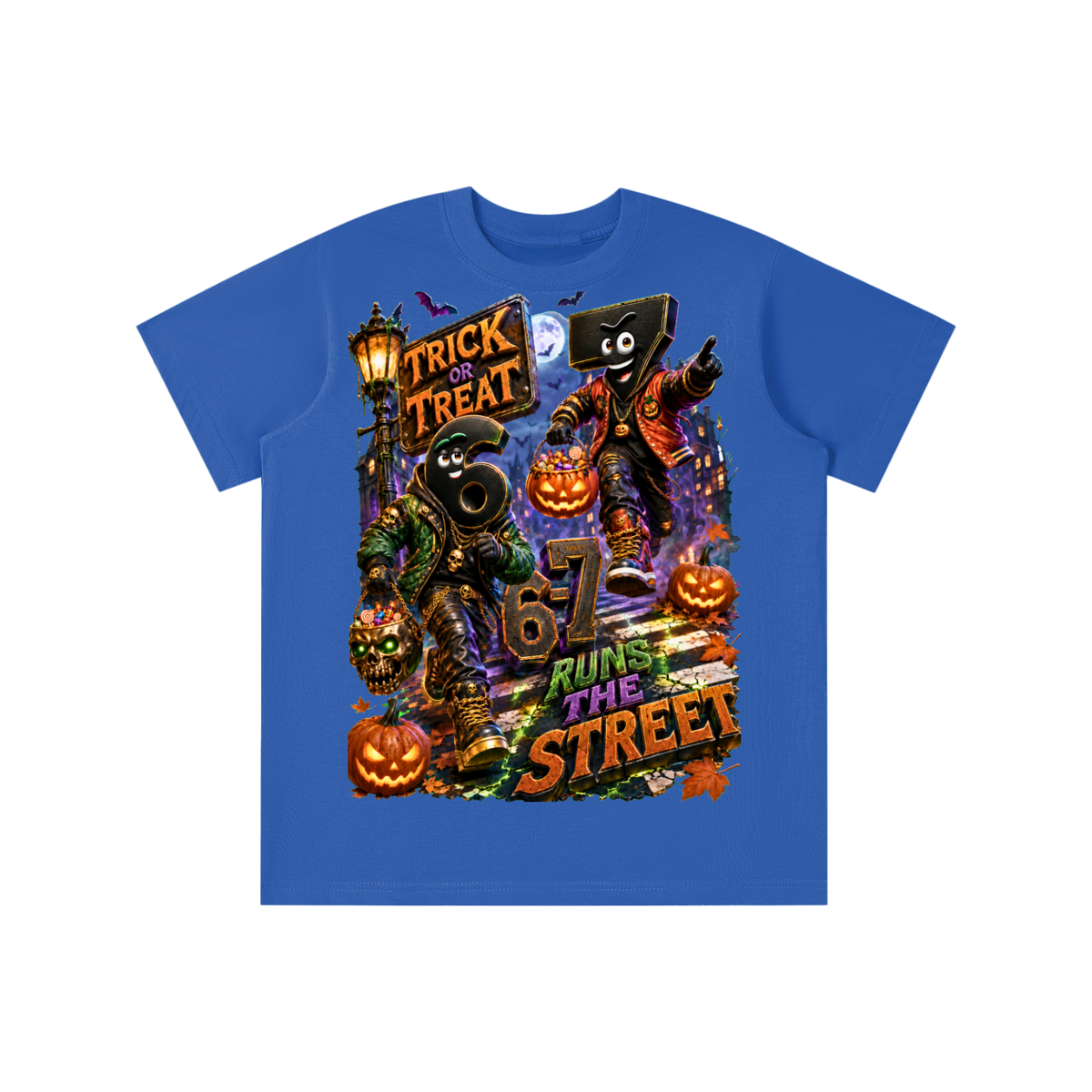 6-7 Street Mode™ Halloween Graphic T-Shirt - 6-7 Runs the Street - Youth Unisex Tee
