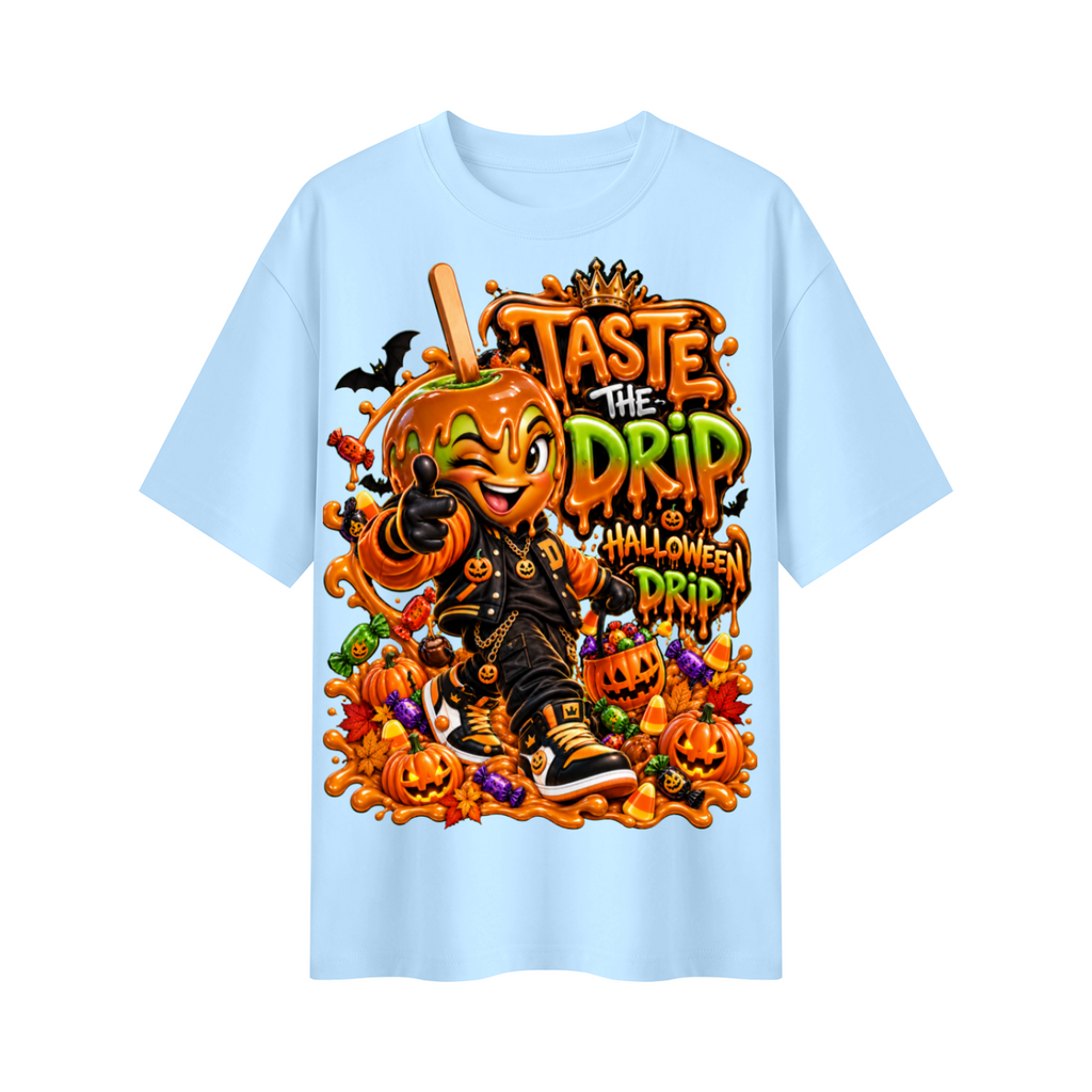 Halloween Candy Apple  Oversized Graphic T-Shirt - Taste the Drip - Unisex