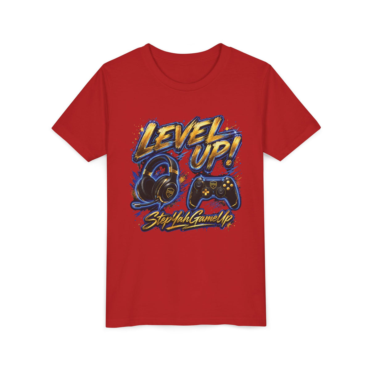 StepYahGameUp™ — Level Up | Unisex Youth Tee