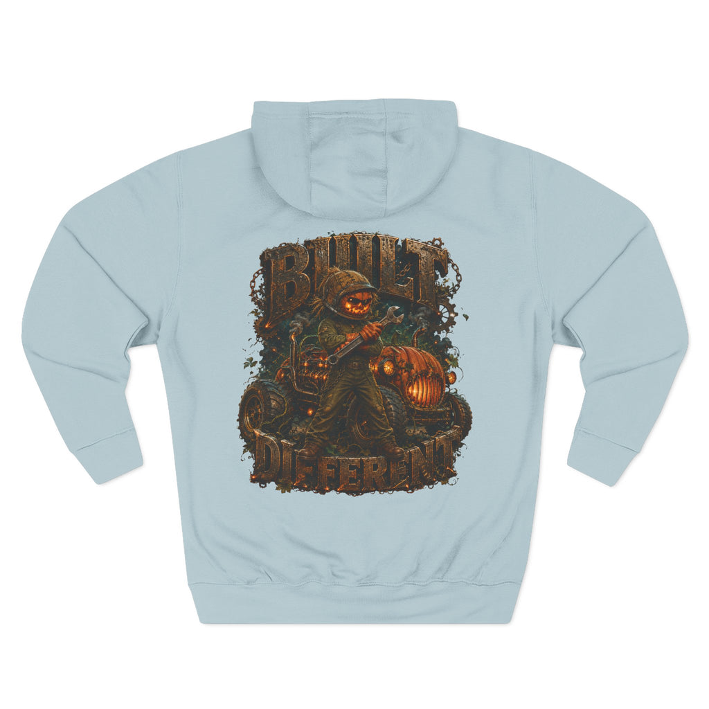 Built Different — Pumpkin Patch Mechanic Halloween Hoodie | Adult Unisex