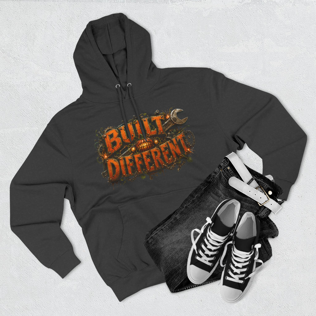 Built Different — Pumpkin Patch Mechanic Halloween Hoodie | Adult Unisex