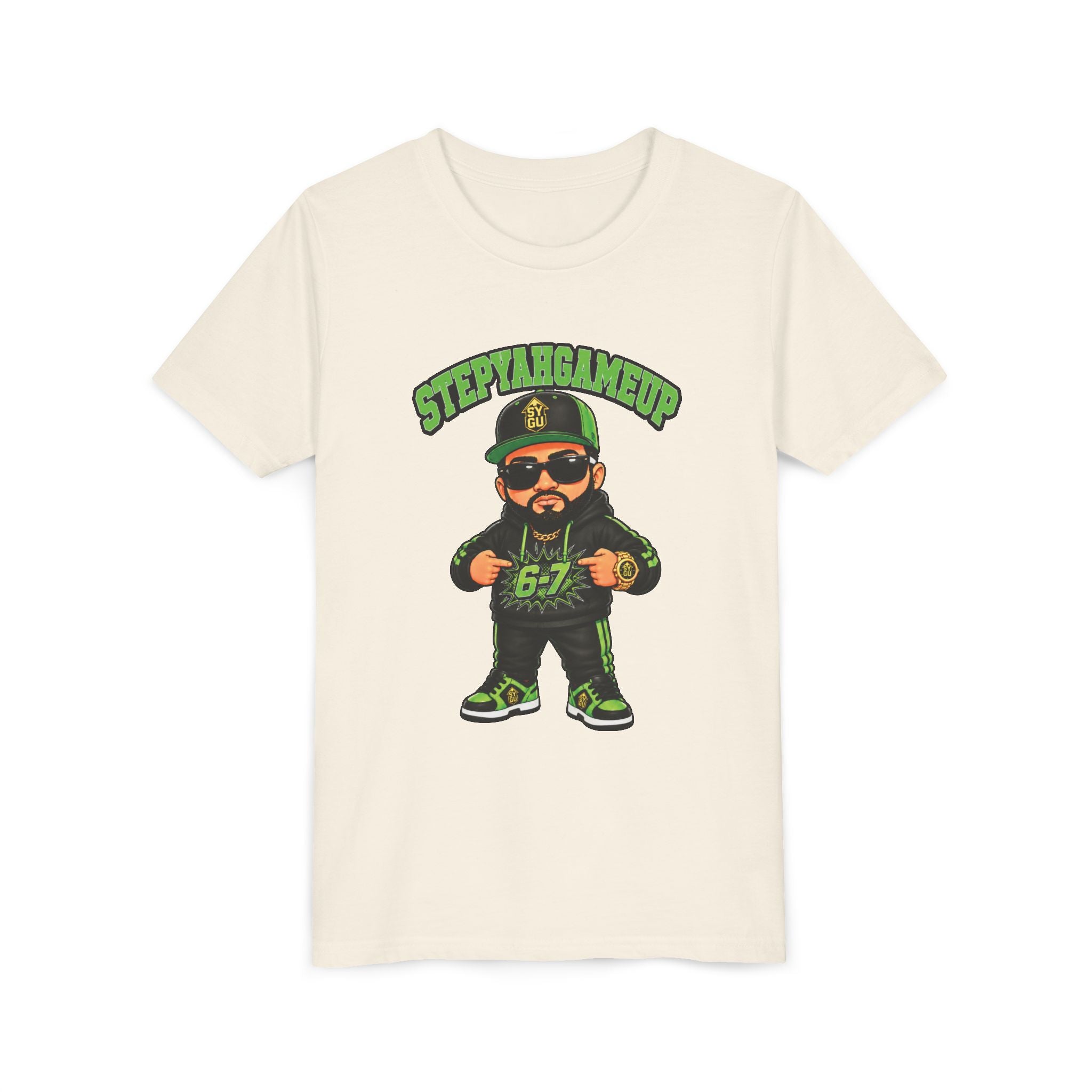 StepYahGameUp — Stumble Step 6-7 | Green Edition | Unisex Youth Tee