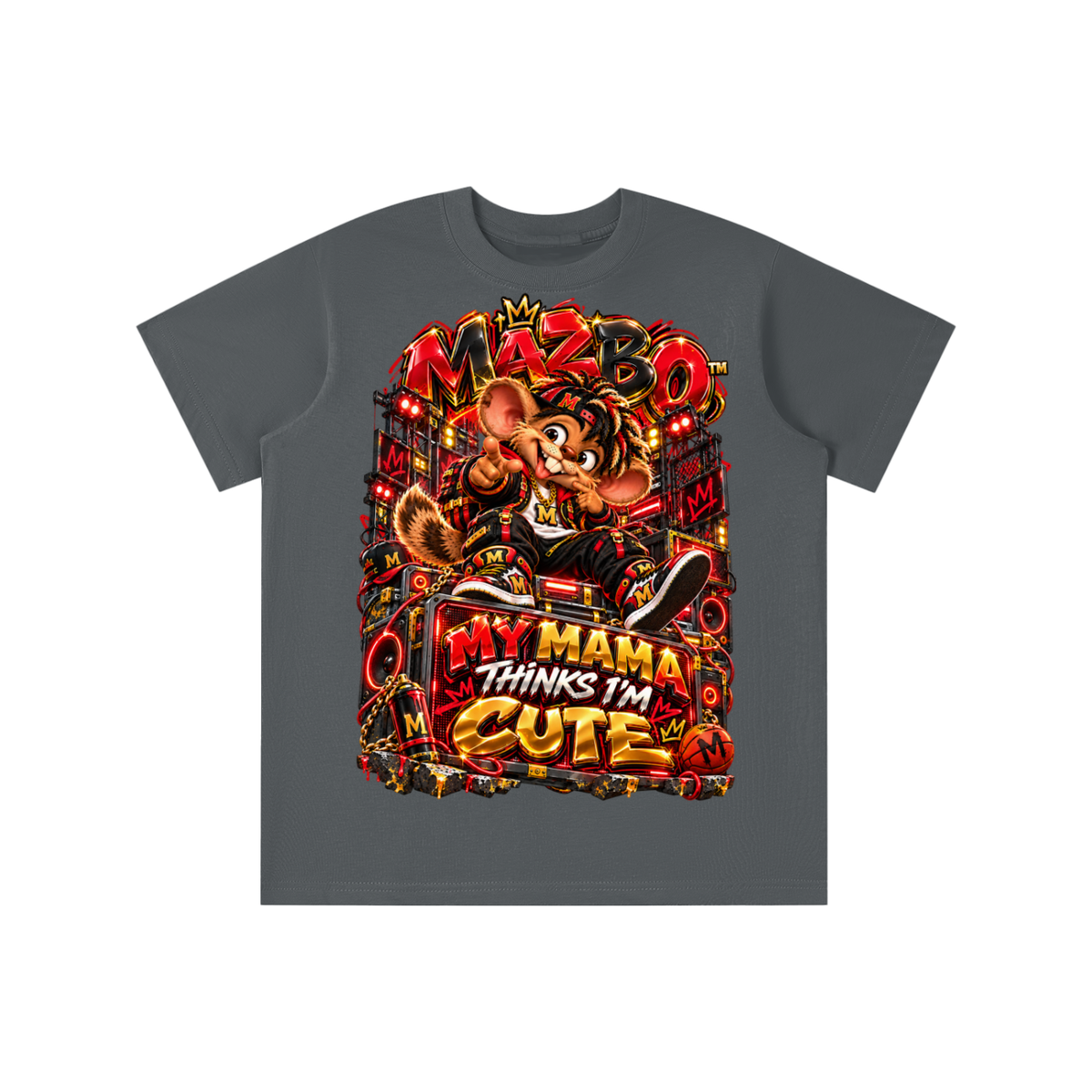 Own Your Vibe™ Mazbo™ My Mama Thinks I’m Cute Graphic T-Shirt - Youth Unisex Tee